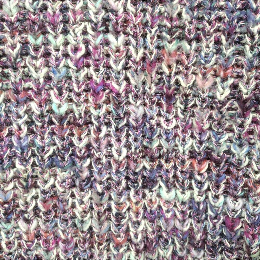 Isabel Marant Pleane Ribbed Knit Sweater Jumper Multicolour Pink Purple Size 38 - Picture 7 of 11
